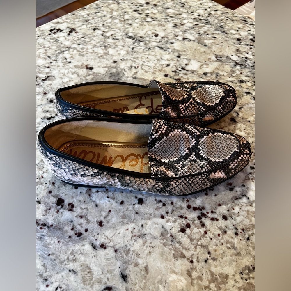 Sam Edelman Leon Snake Python Slip On Leather Loa… - image 3